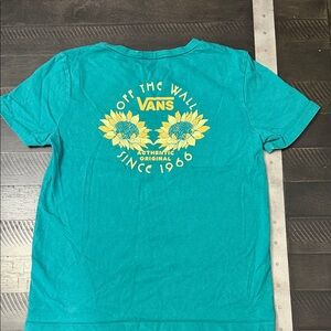 Vans Turquoise Tee with Yellow Accent